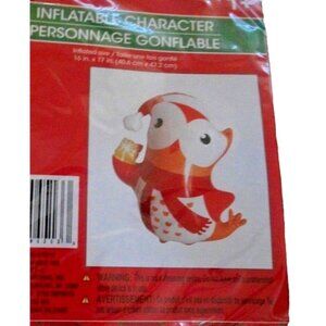 New Inflatable Character Christmas House Owl   16 X 17